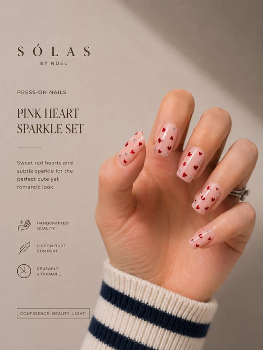 Pink Heart Sparkle Set