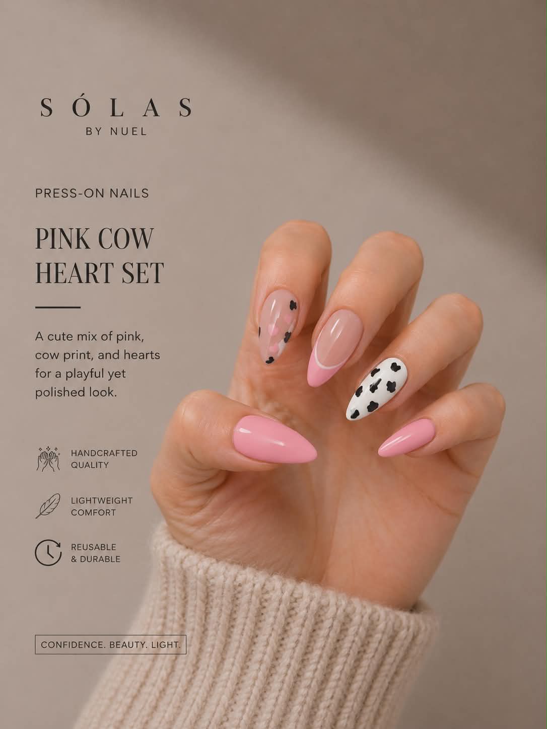 Pink Cow Heart Set